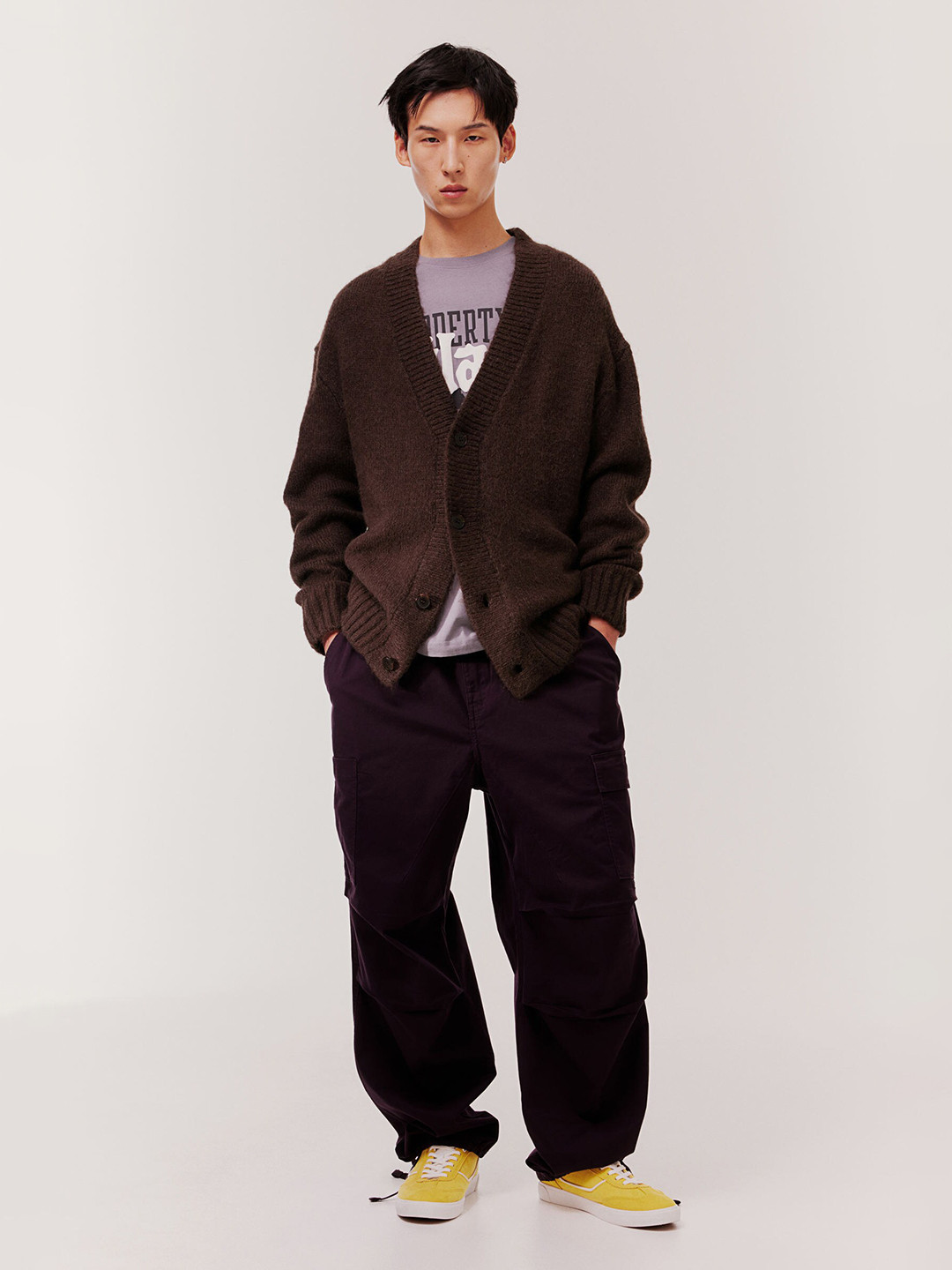 

H&M Oversized Fit Cardigan, Brown