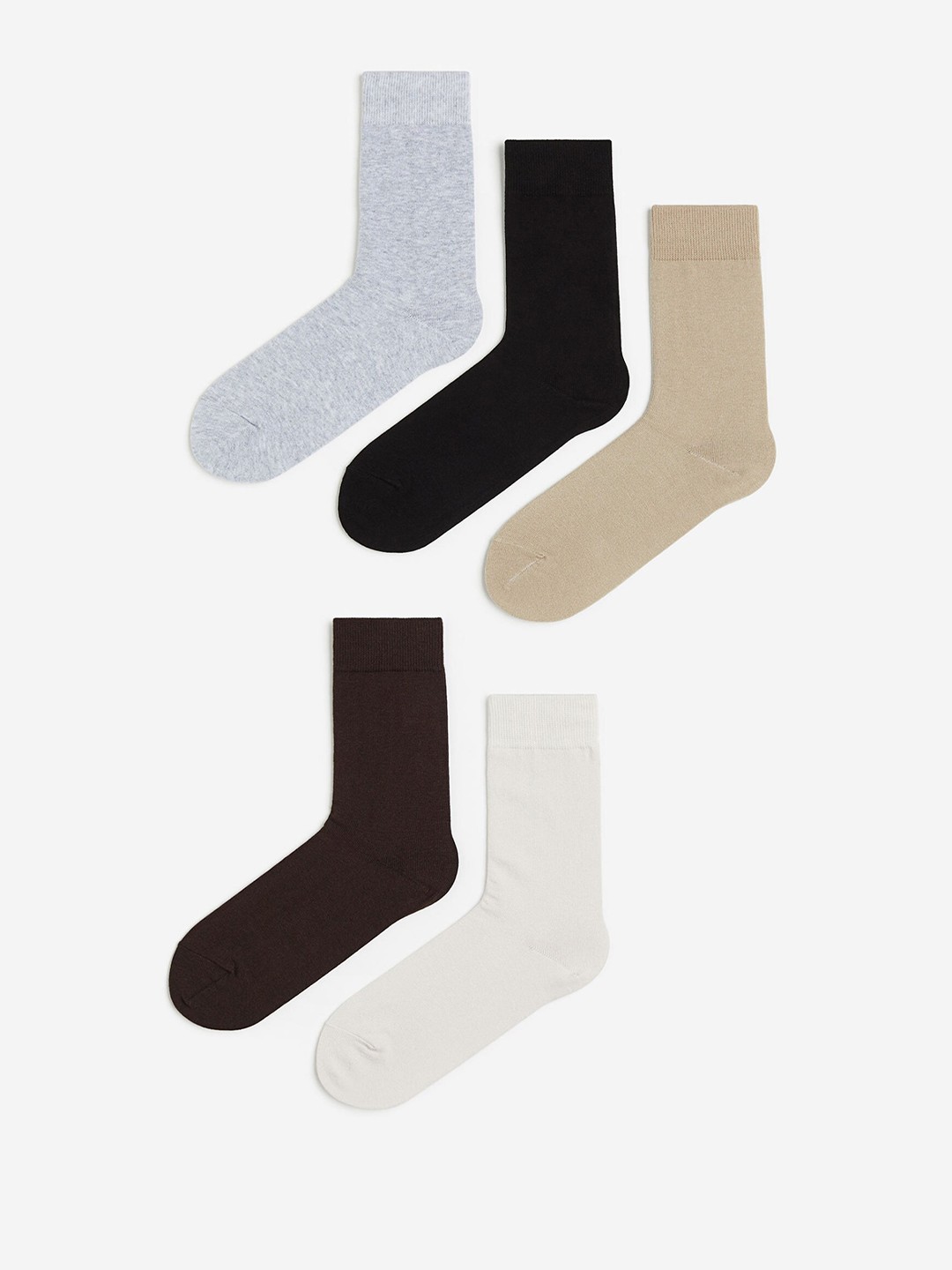 

H&M Men 5-Pack Socks, Beige
