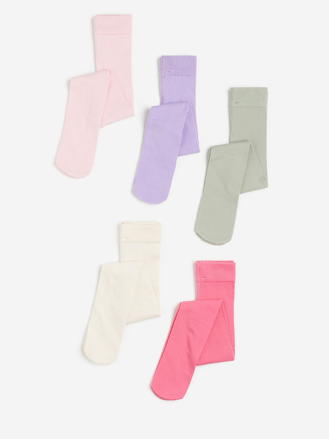 

H&M Girls 5-Pack Tights, Pink