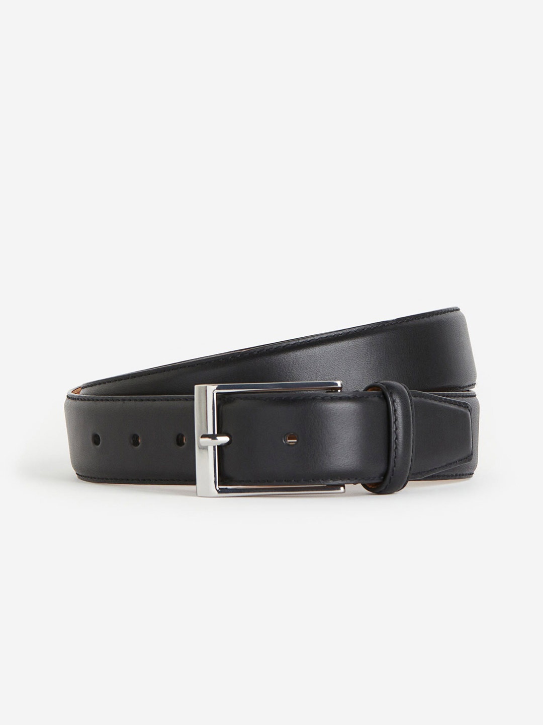 

H&M Men Leather Belt, Black