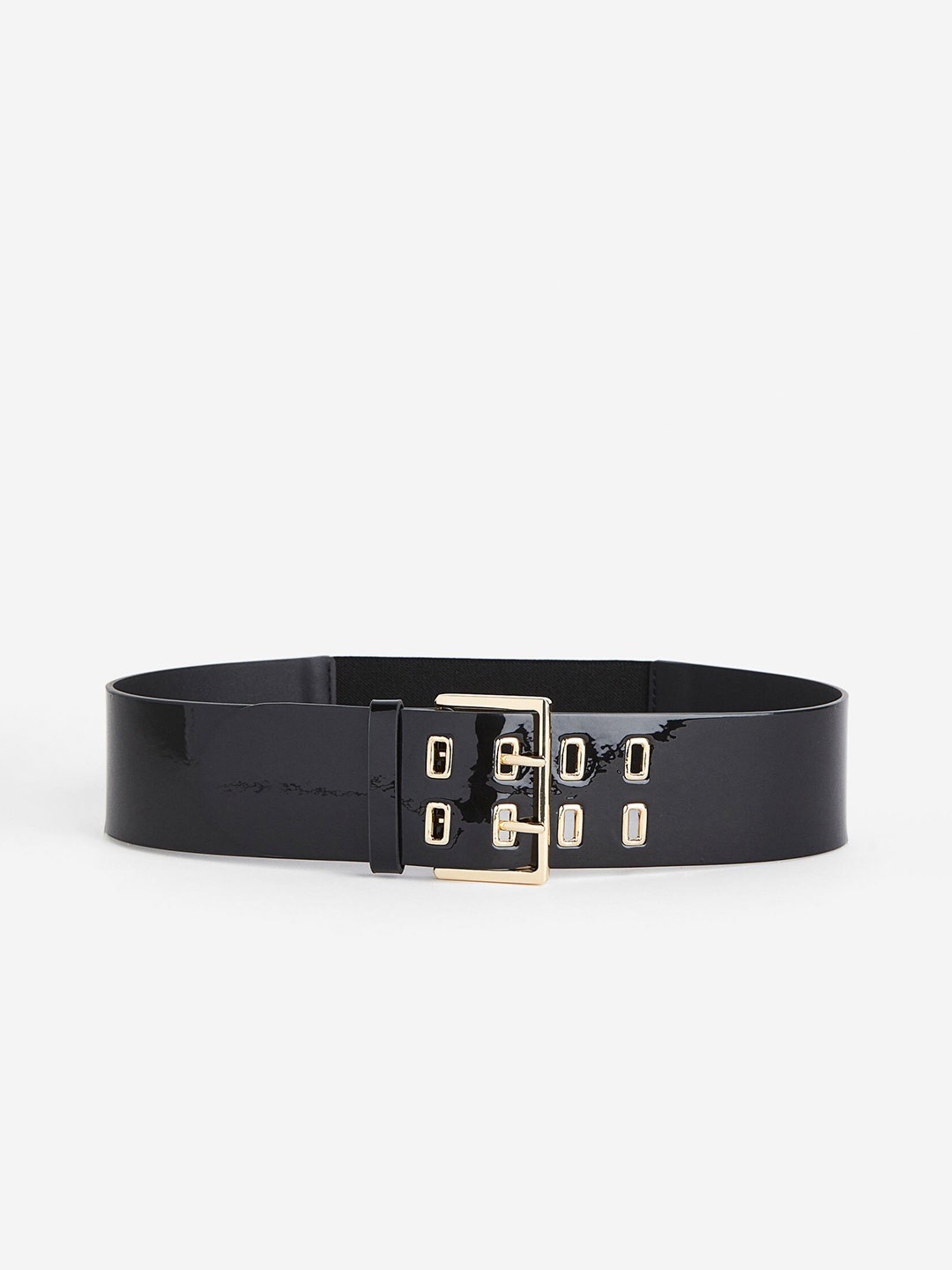 

H&M Women Patent Waist Belt, Black