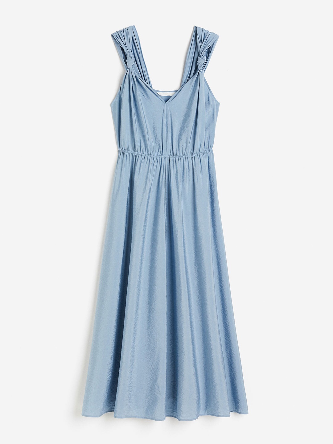 

H&M Women Knot-Detail Dress, Blue