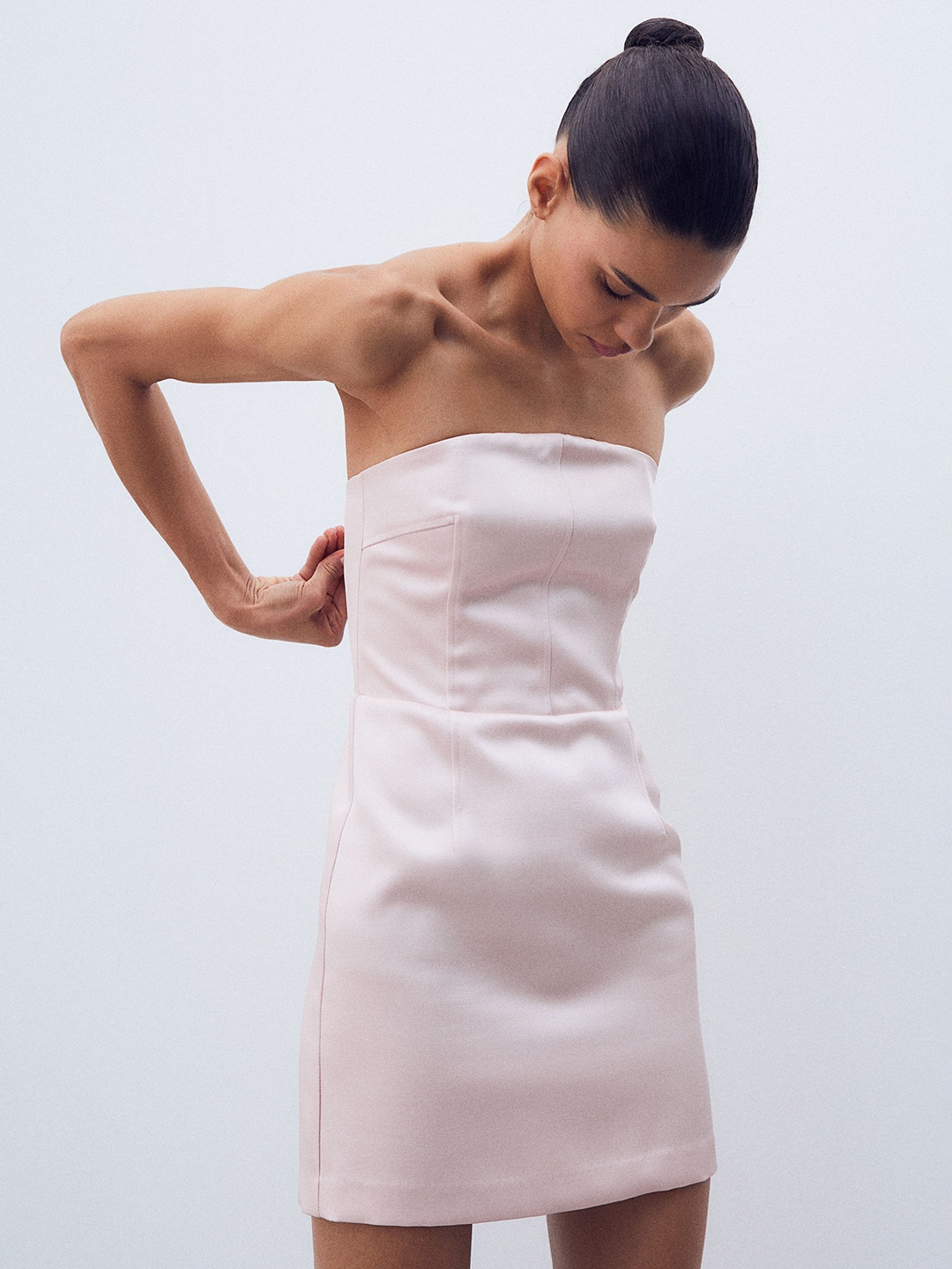 

H&M Mini Bandeau Dress, Pink