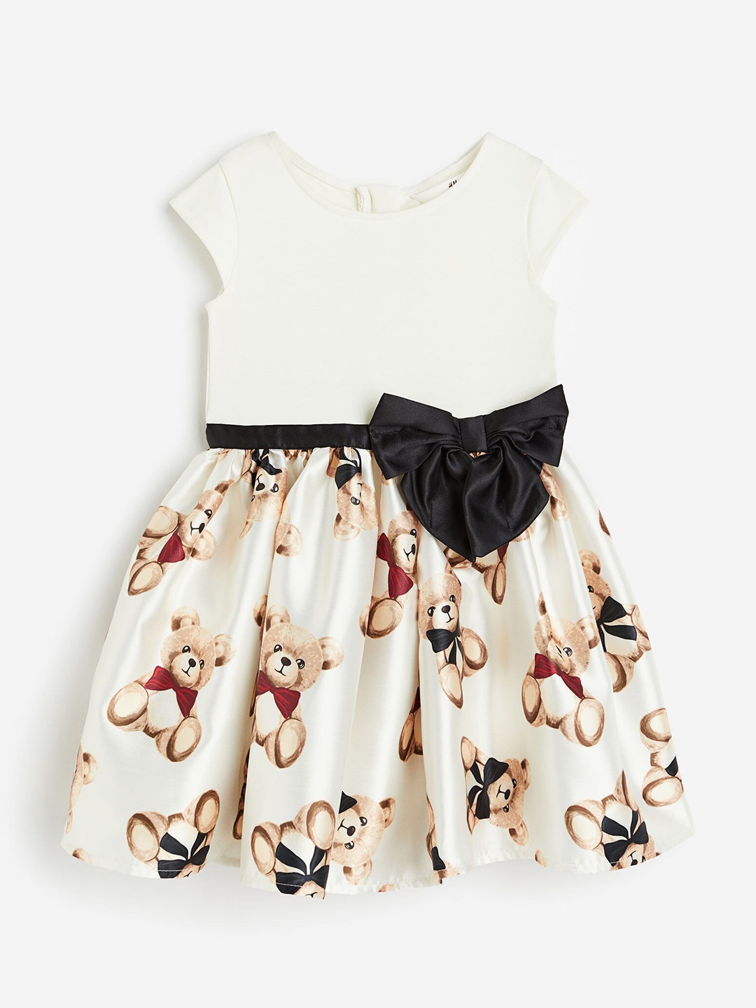 

H&M Girls Flared-Skirt Dress, White