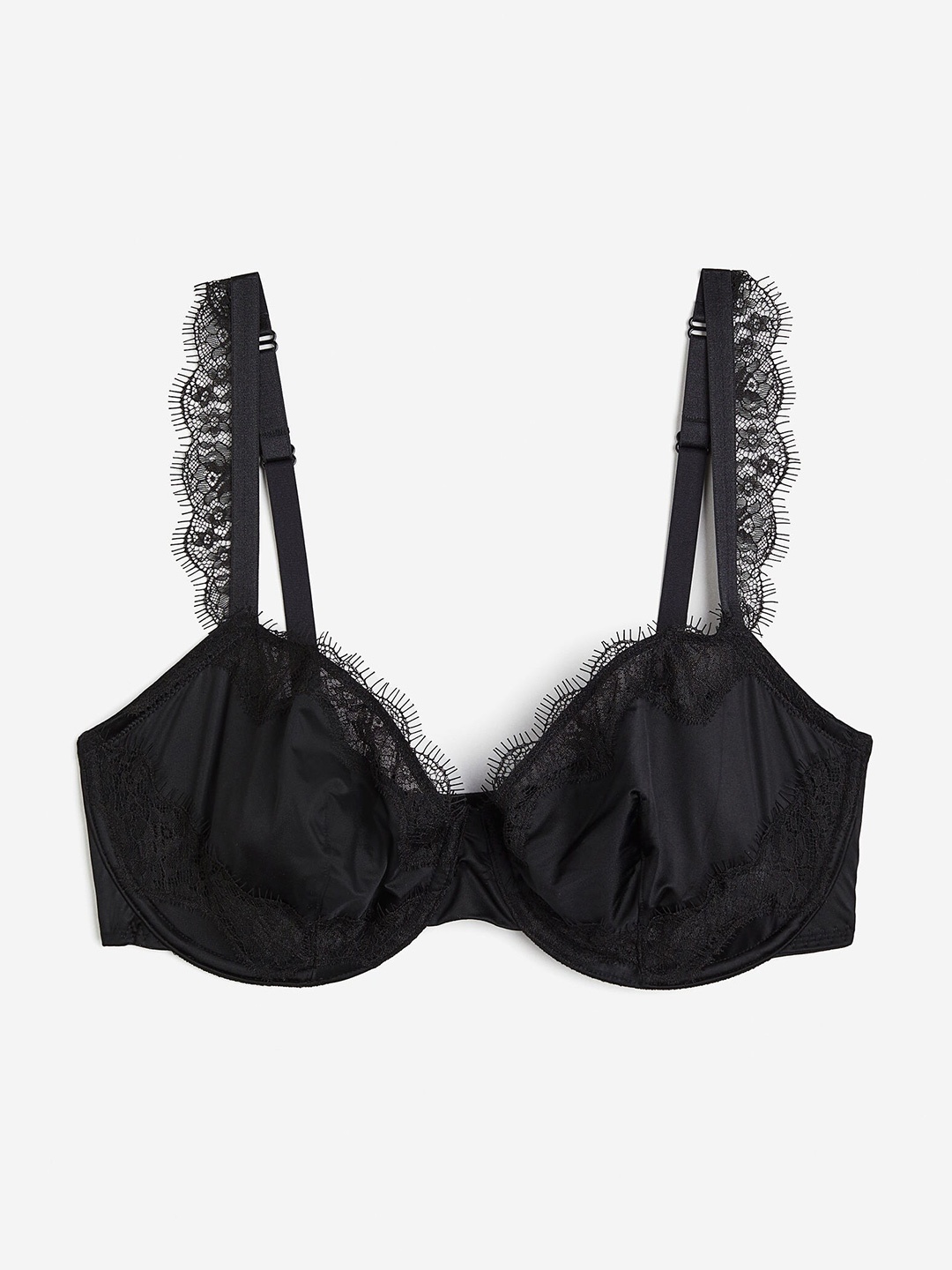 

H&M Non-Padded Underwired Bra, Black