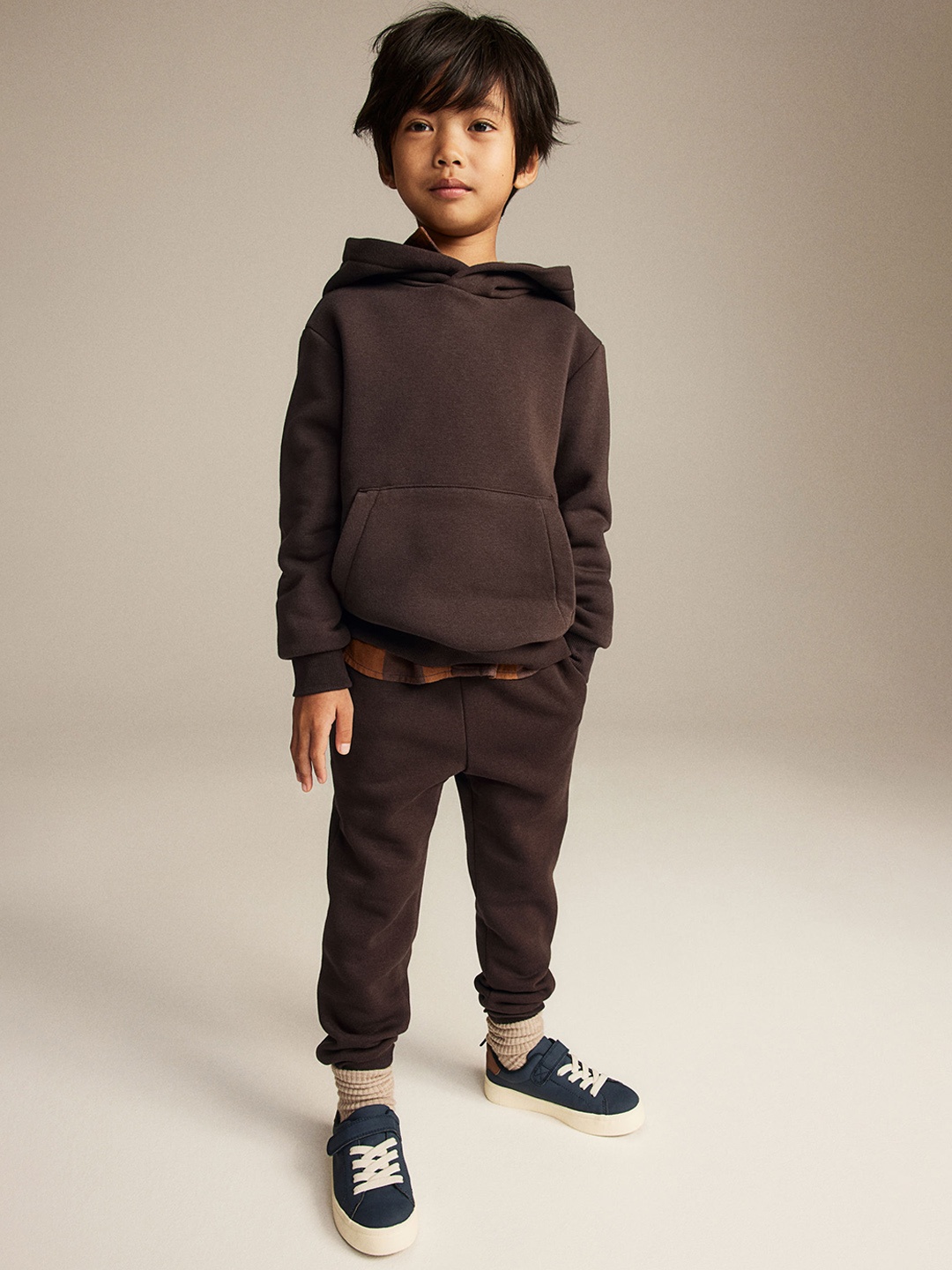 

H&M Boys Brushed-inside Jogger, Brown