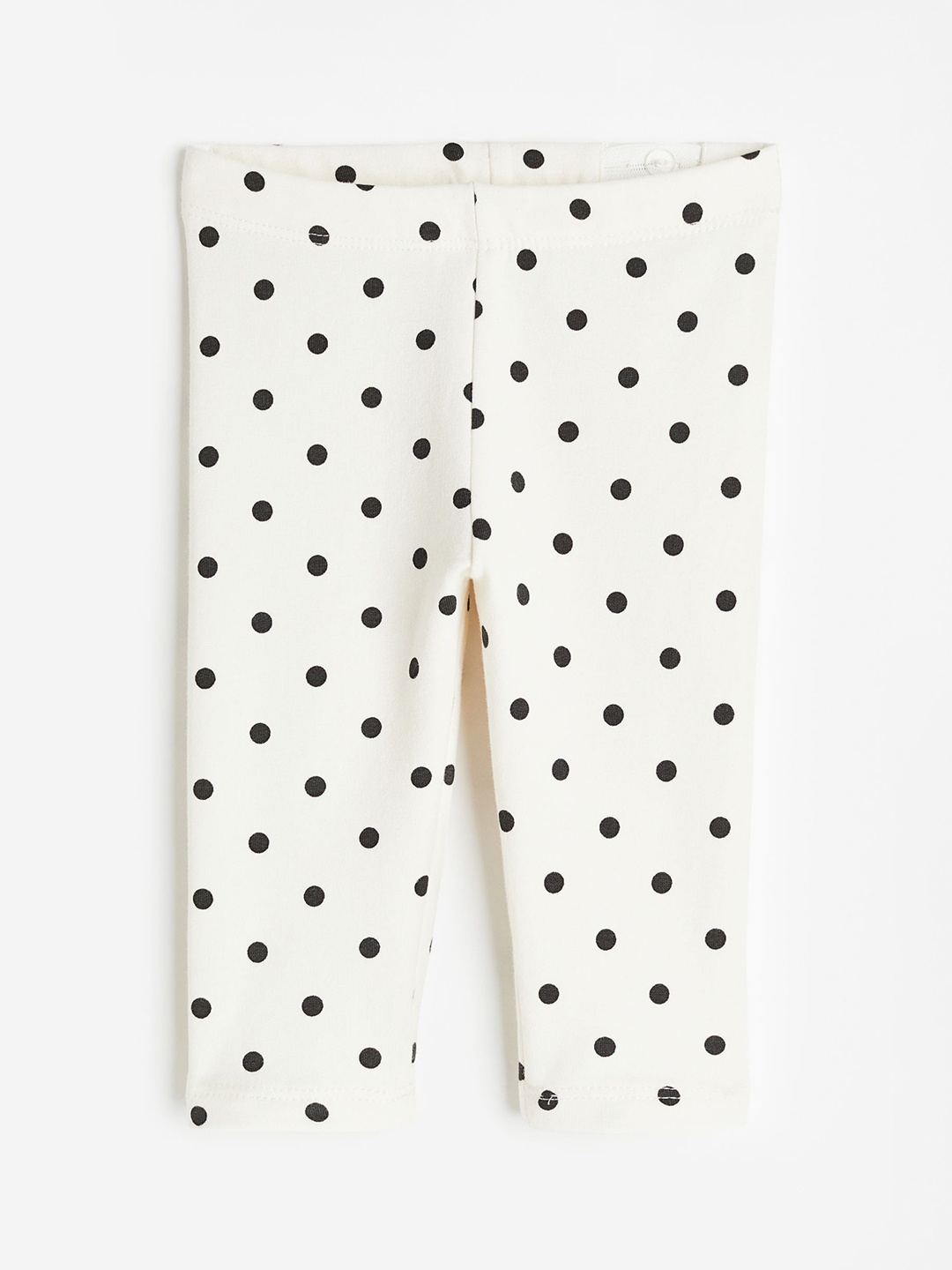 

H&M Girls Brushed-Inside Leggings, White