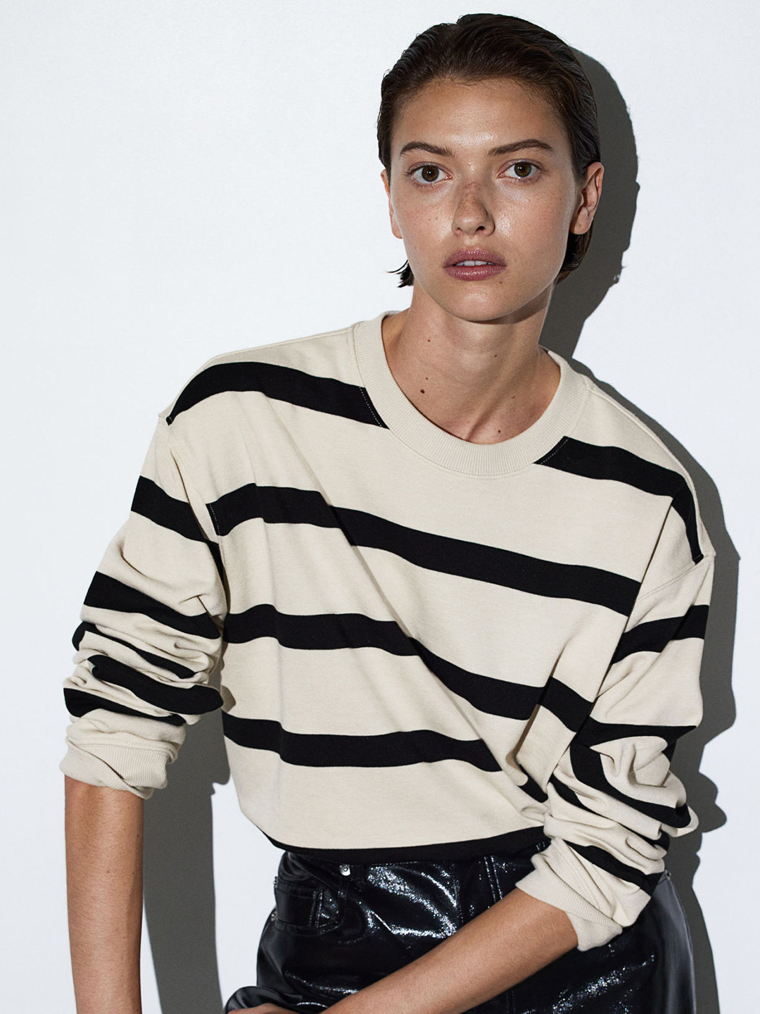 

H&M Sweatshirt, Beige