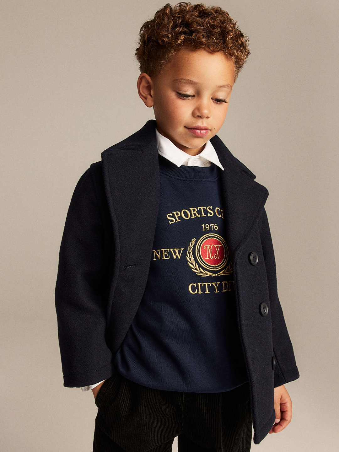 

H&M Boys Oversized Sweatshirt, Blue