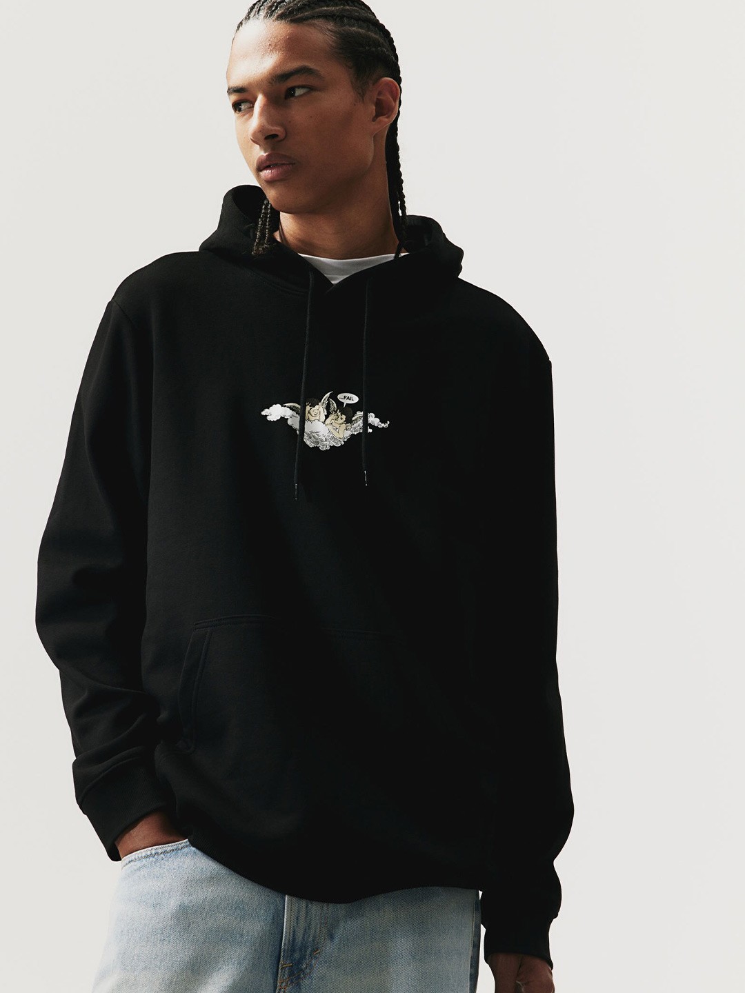 

H&M Regular Fit Hoodie, Black