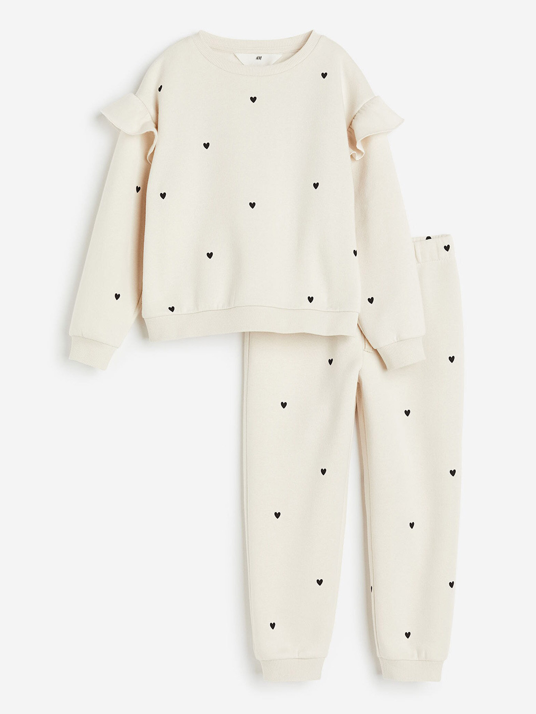 

H&M Girls 2-Piece Sweatshirt Set, White