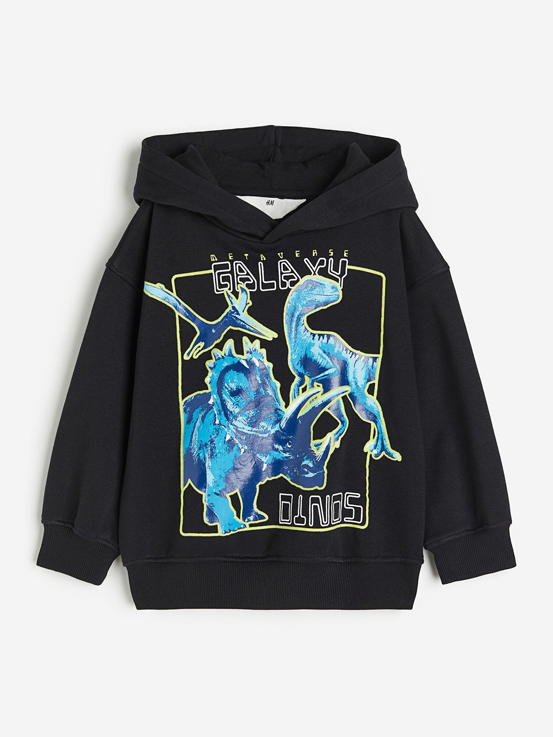 

H&M Boys Printed Hoodie, Black