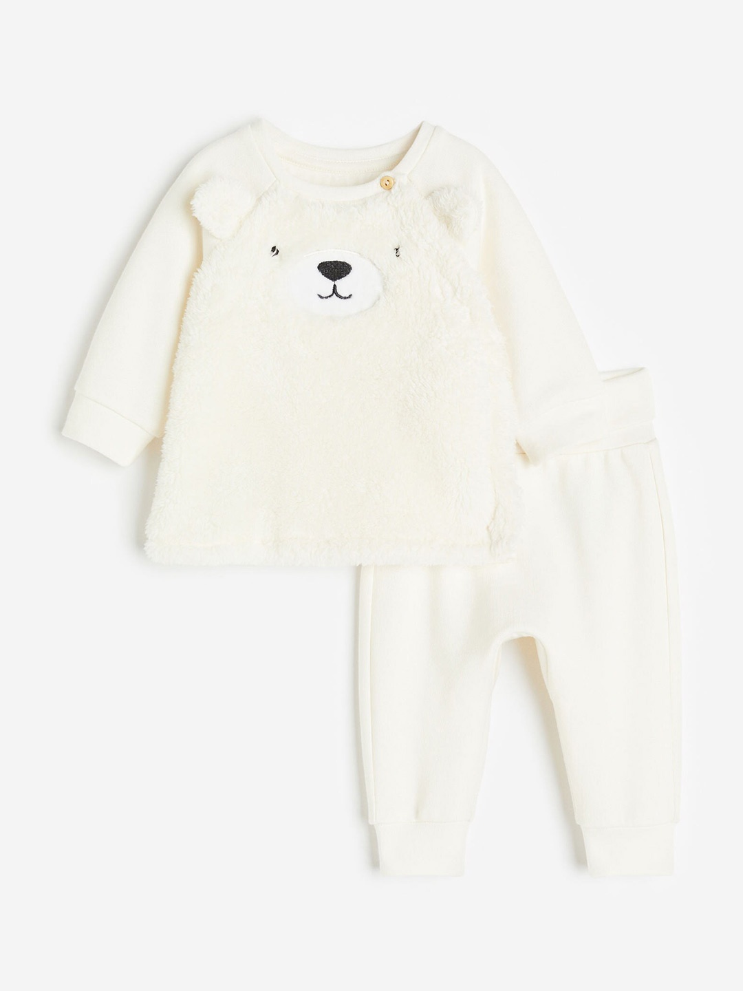 

H&M Girls 2-Piece Cotton Set, White