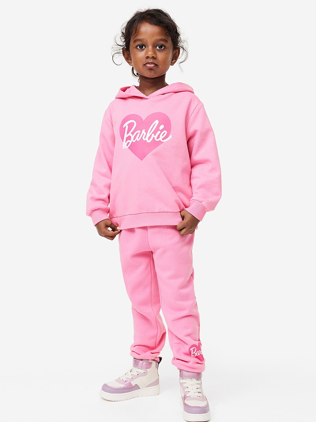 

H&M Girls 2-Piece Printed Sweatshirt Set, Pink