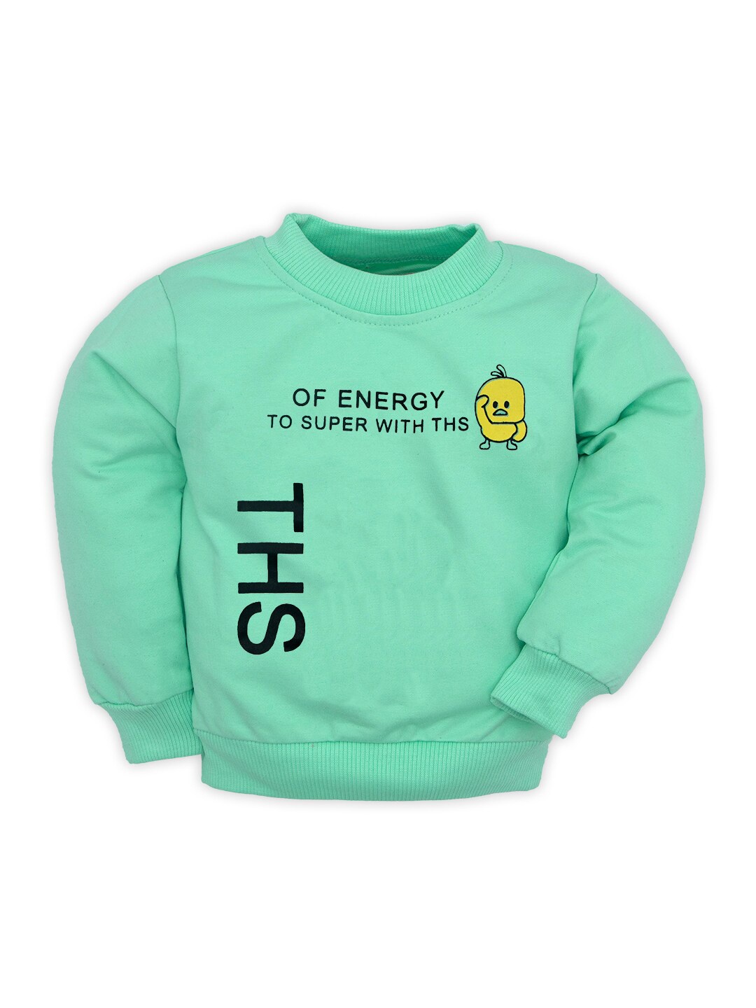 

BAESD Infants Typography Printed Cotton T-shirt, Sea green