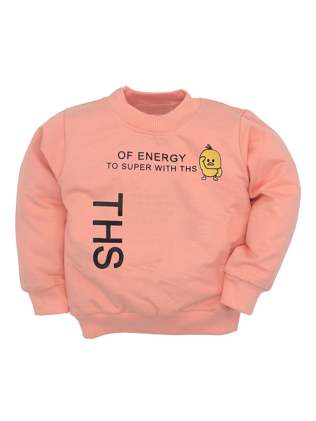 

BAESD Infants Typography Printed Cotton Pullover Sweatshirt, Peach