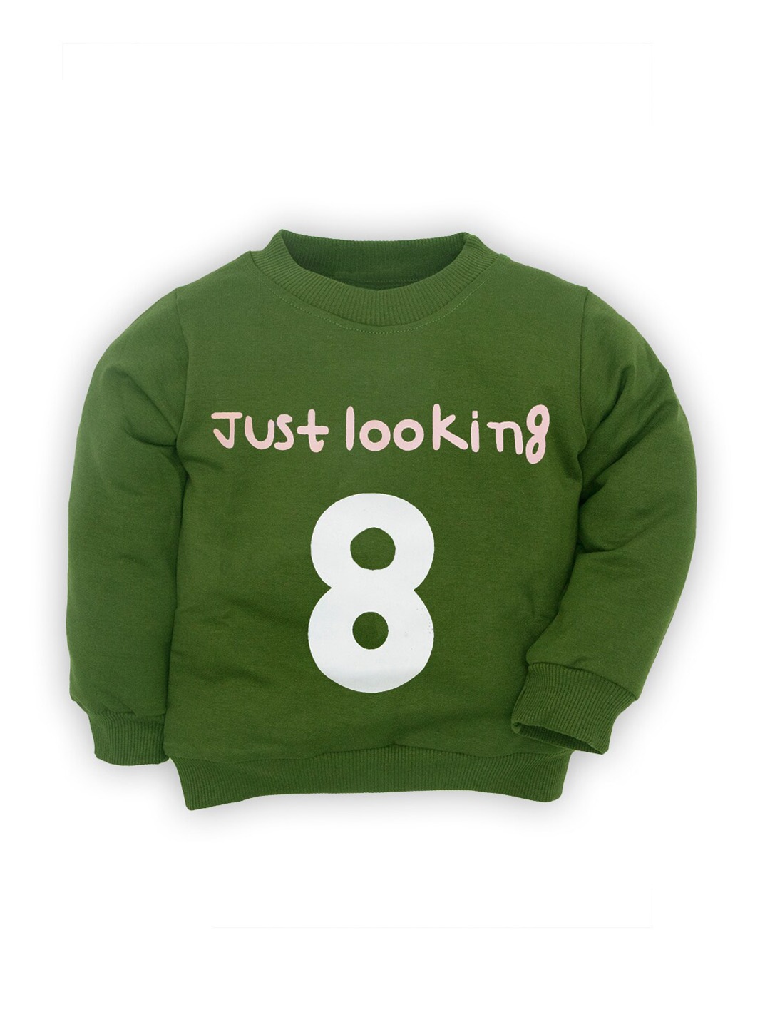 

BAESD Infants Typography Printed Cotton Pullover Sweatshirt, Green
