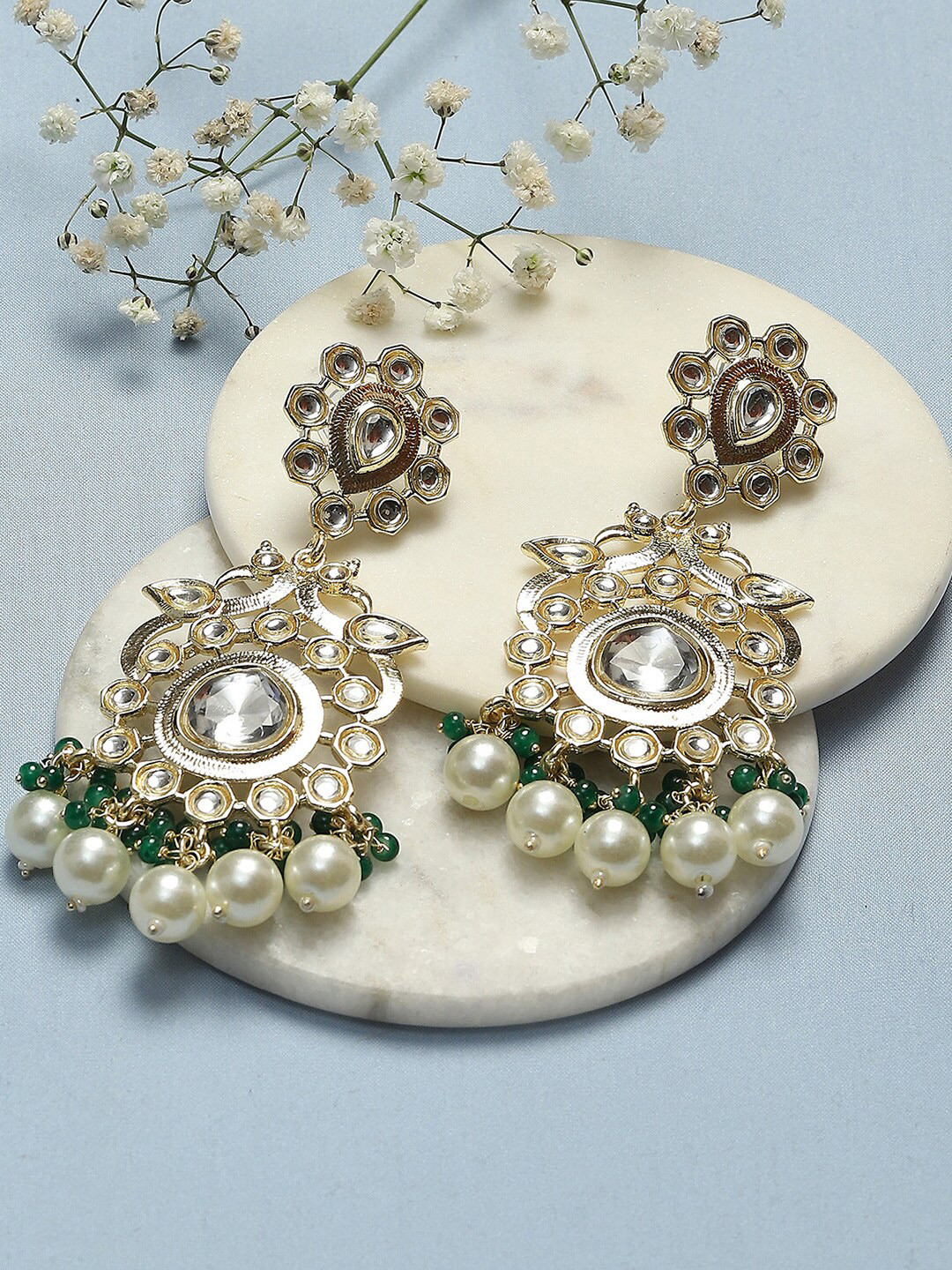 

Biba Gold-Plated Contemporary Drop Earrings