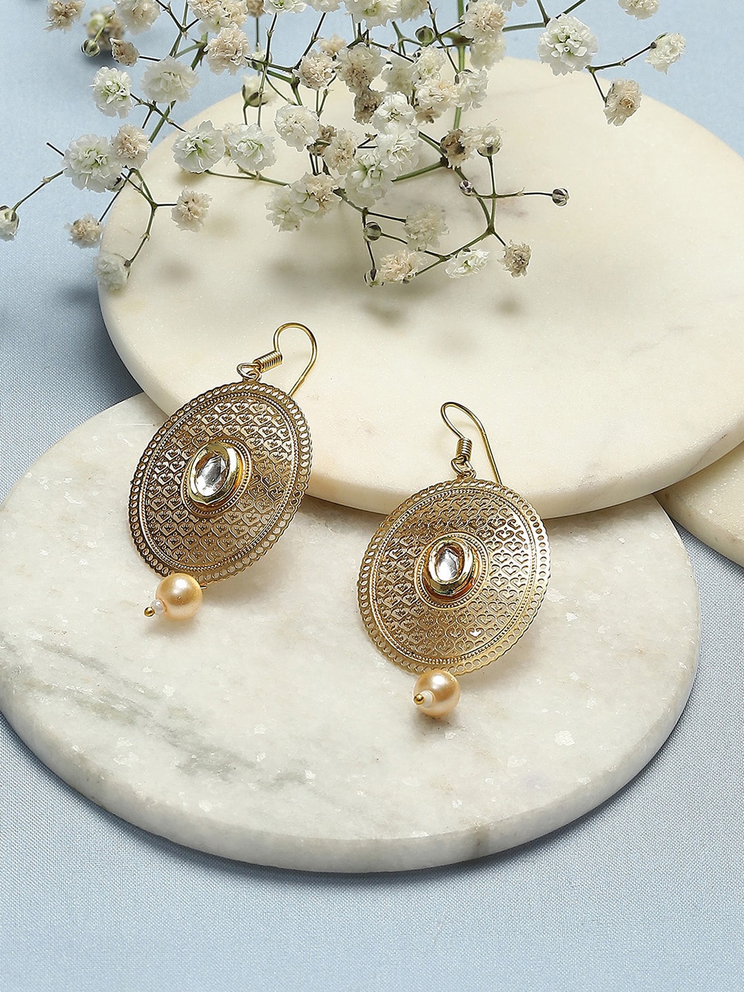 

Biba Gold-Plated Contemporary Drop Earrings