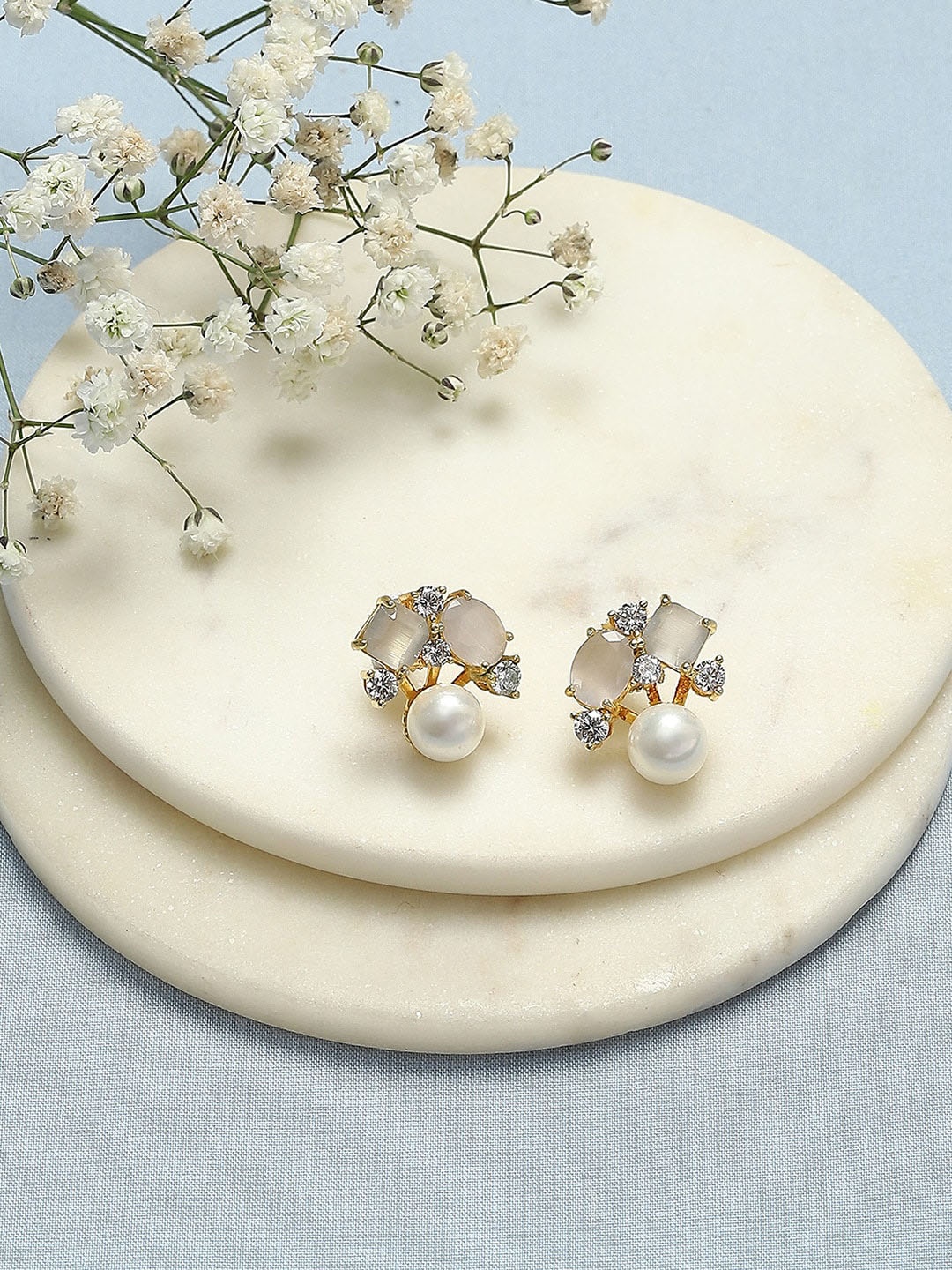 

Biba Gold Plated Studs Earrings