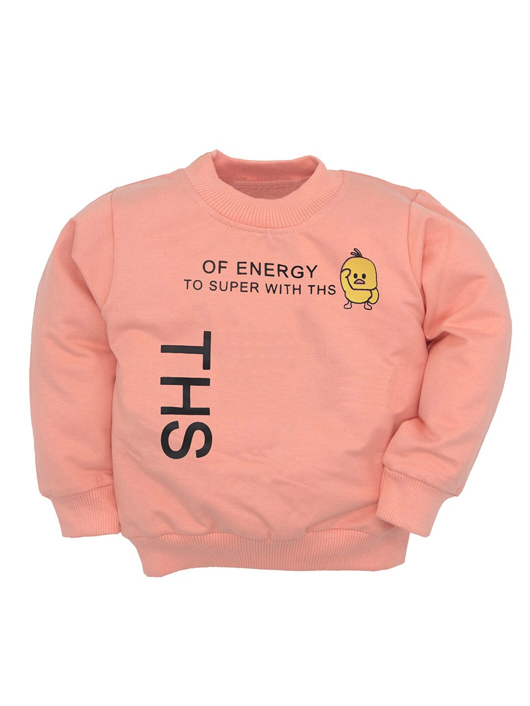 

BAESD Kids Typography Printed Cotton T-shirt, Peach