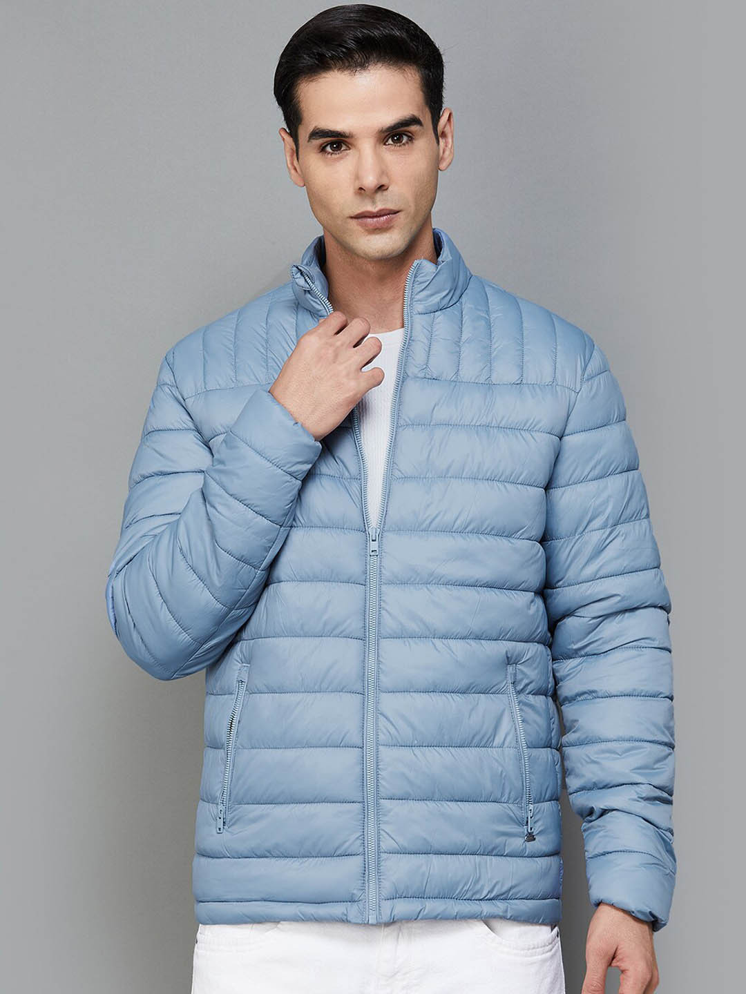 

CODE by Lifestyle Mock Collar Puffer Jacket, Blue