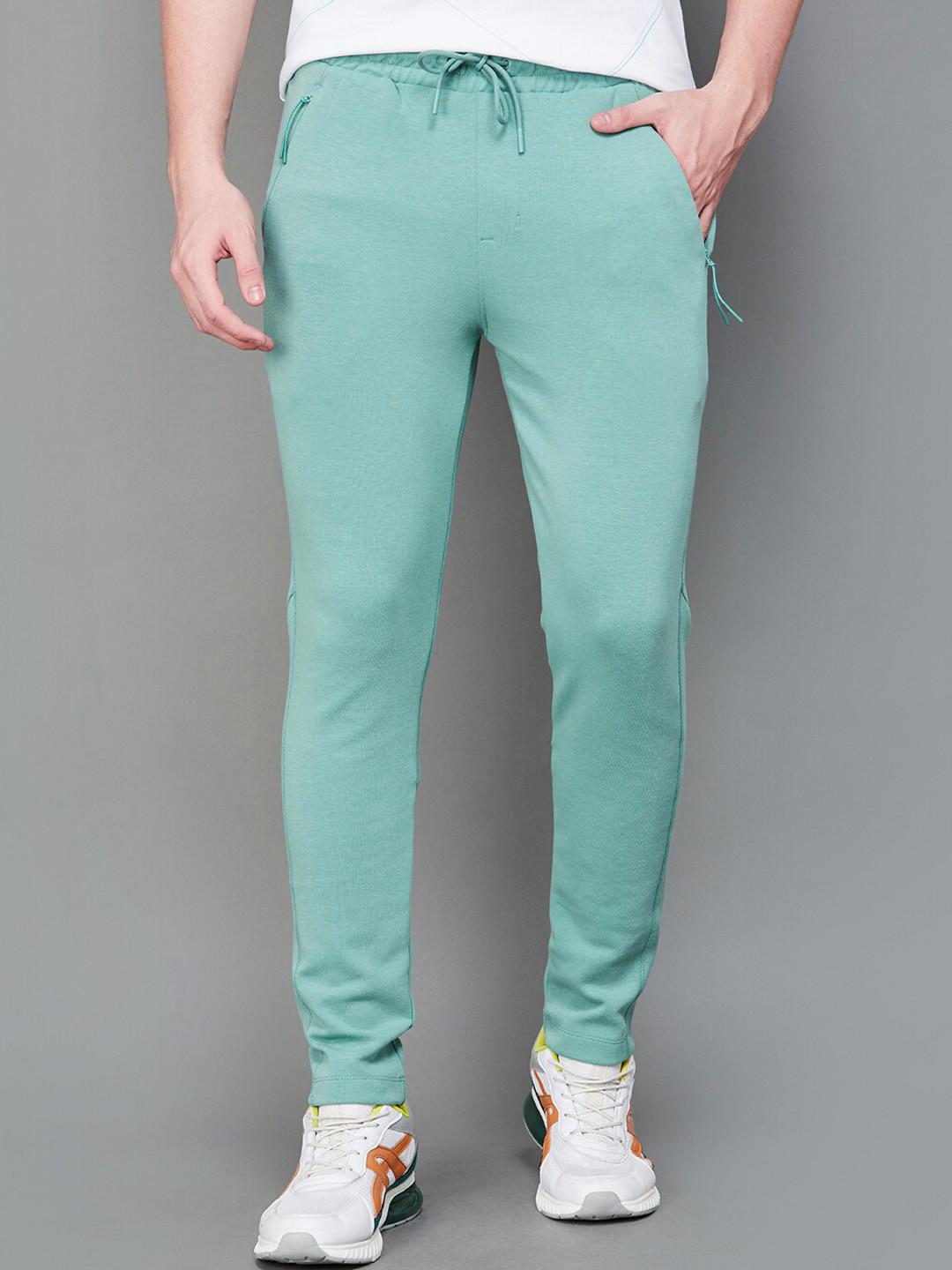 

Fame Forever by Lifestyle Men Mid Rise Track Pants, Sea green