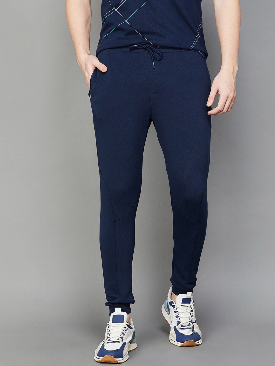 

Fame Forever by Lifestyle Men Mid Rise Joggers, Navy blue