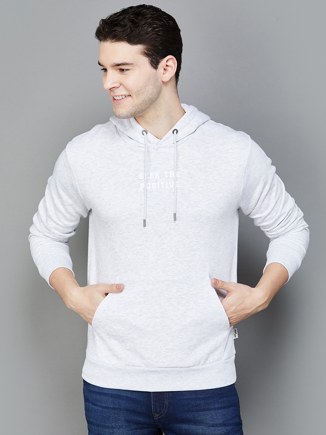 

Fame Forever by Lifestyle Hooded Cotton Pullover Sweatshirt, White