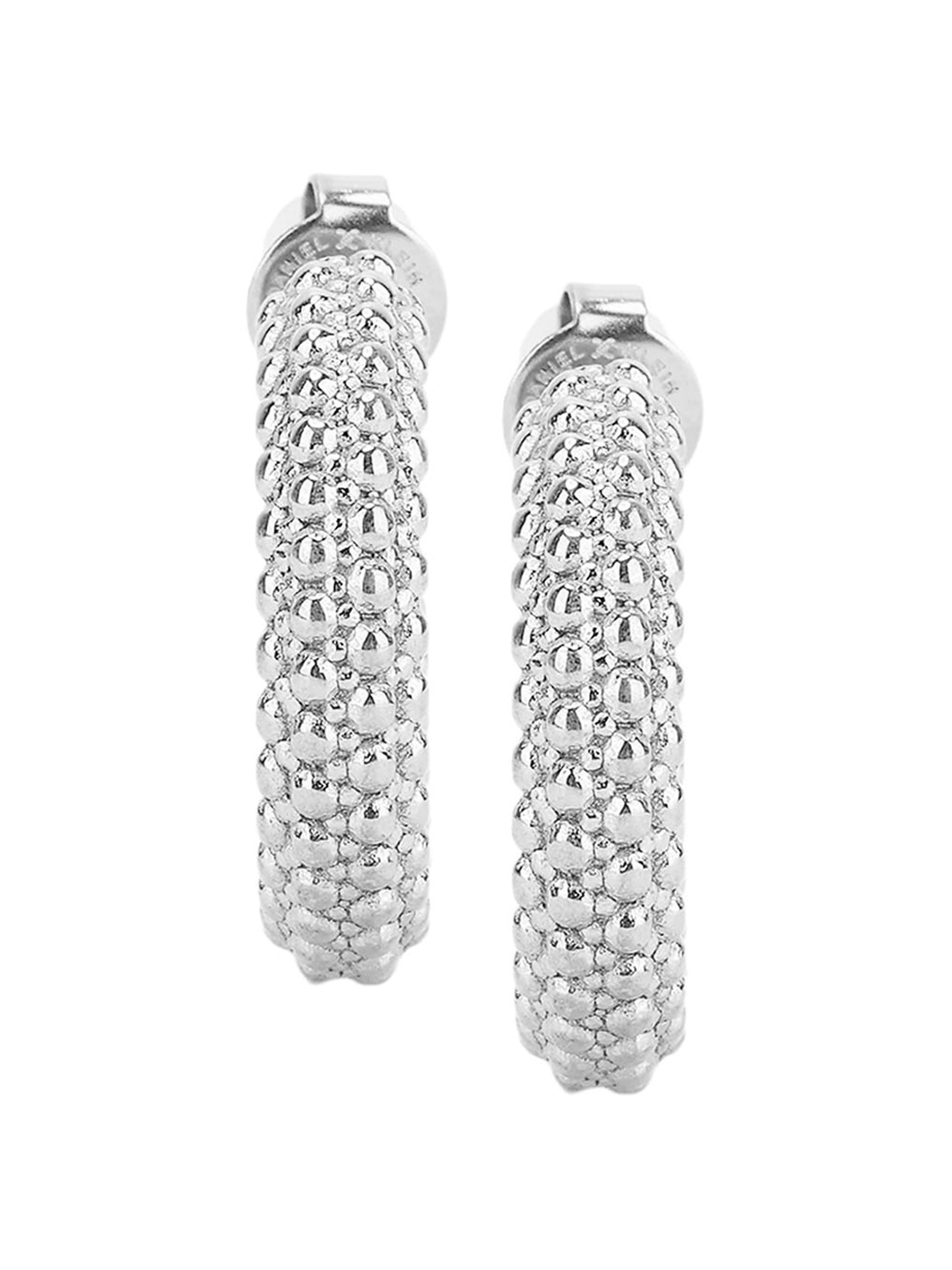 

Daniel Klein Contemporary Half Hoop Earrings, Silver
