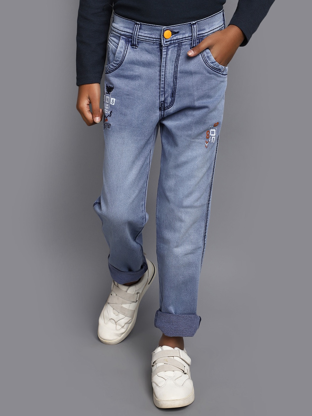 

V-Mart Boys Clean Look Light Fade Cotton Jeans, Blue