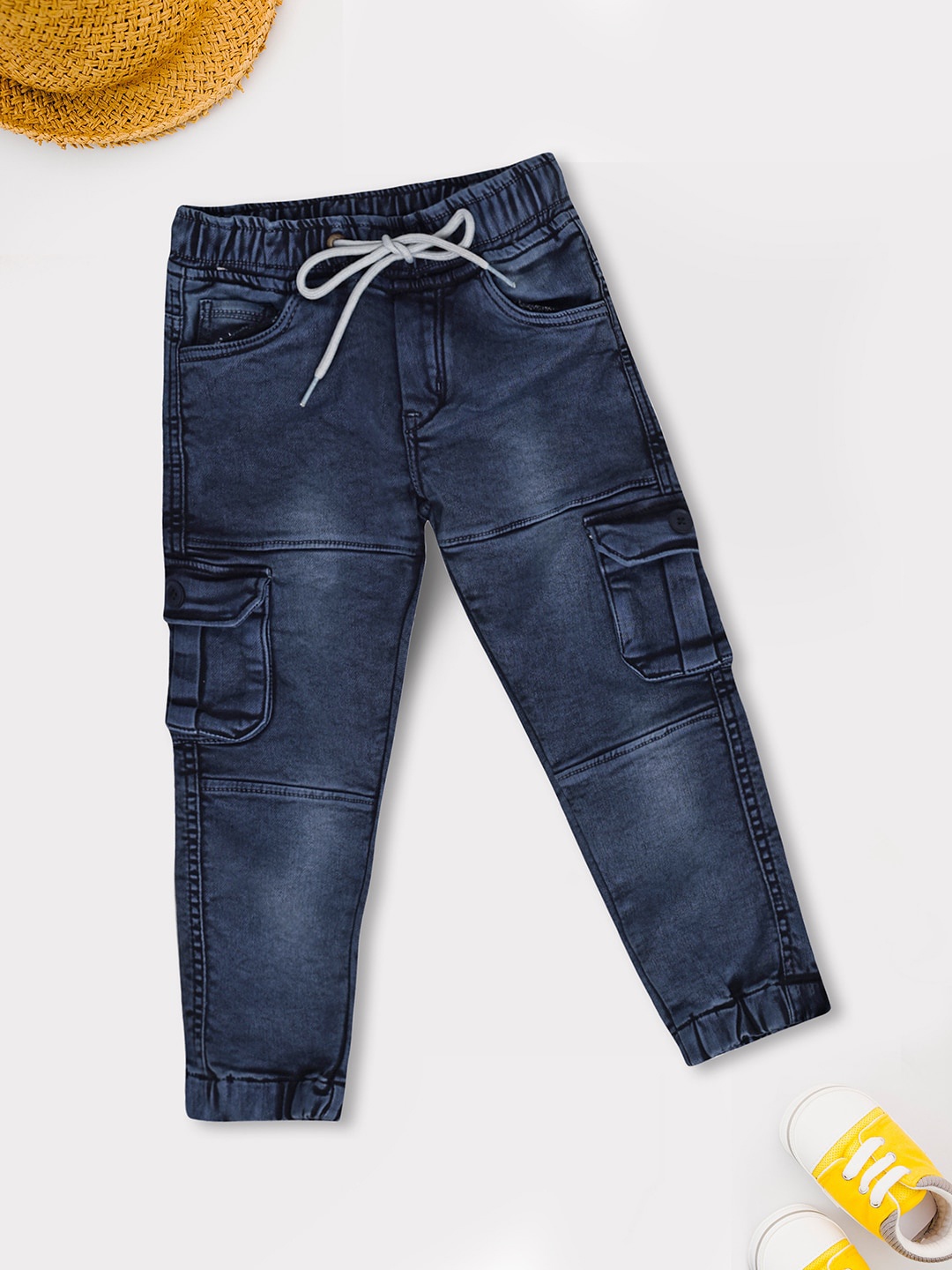 

V-Mart Boys Clean Look Light Fade Cotton Jeans, Blue