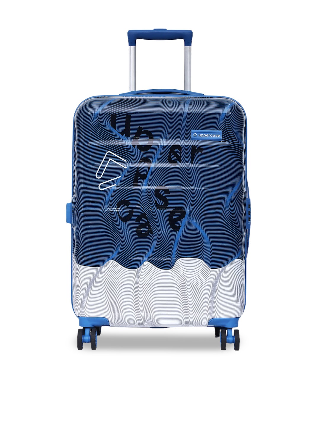 

uppercase Ripple Hard Luggage Trolley Bag, Blue