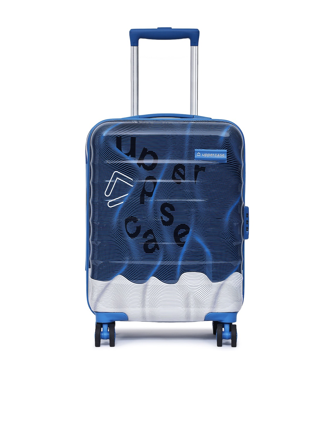 

uppercase Ripple Cabin Hard Luggage Trolley Bag, Blue