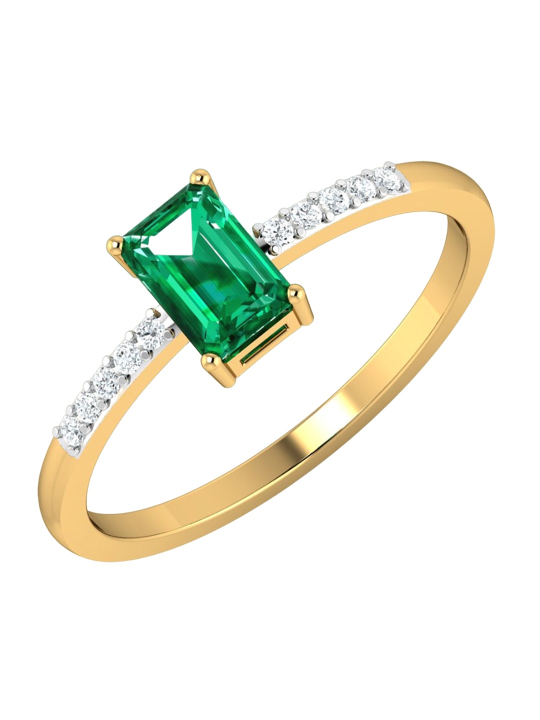 

KUBERBOX 18KT Gold Diamond Studded Ring-1.44gm