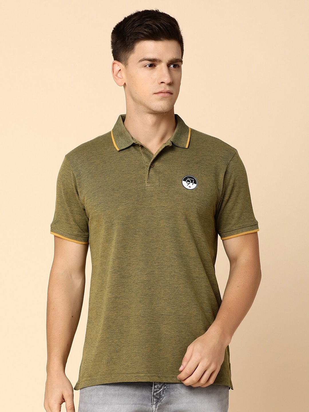 

V-Mart Polo Collar Short Sleeves T-shirt, Olive