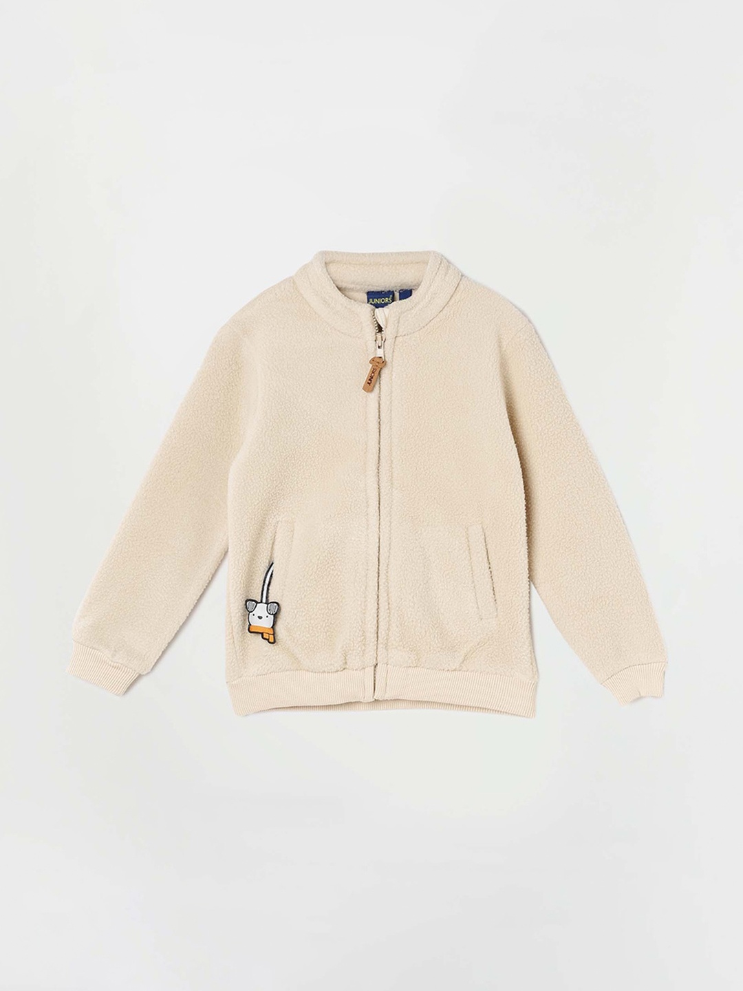 

Juniors by Lifestyle Boys Mock Collar Front-Open Sweatshirt, Beige