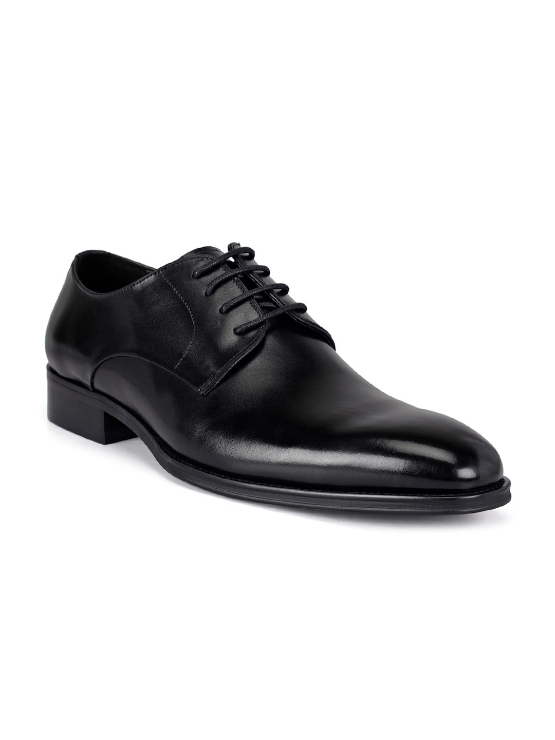 

ROSSO BRUNELLO Men Leather Formal Derbys, Black