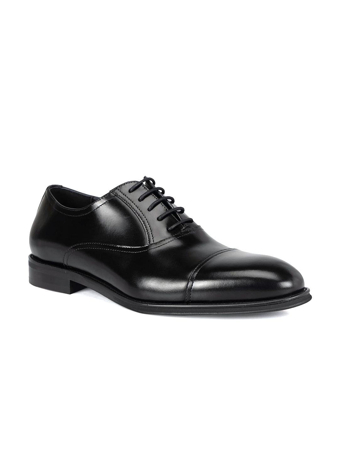 

ROSSO BRUNELLO Men Leather Formal Derbys, Black