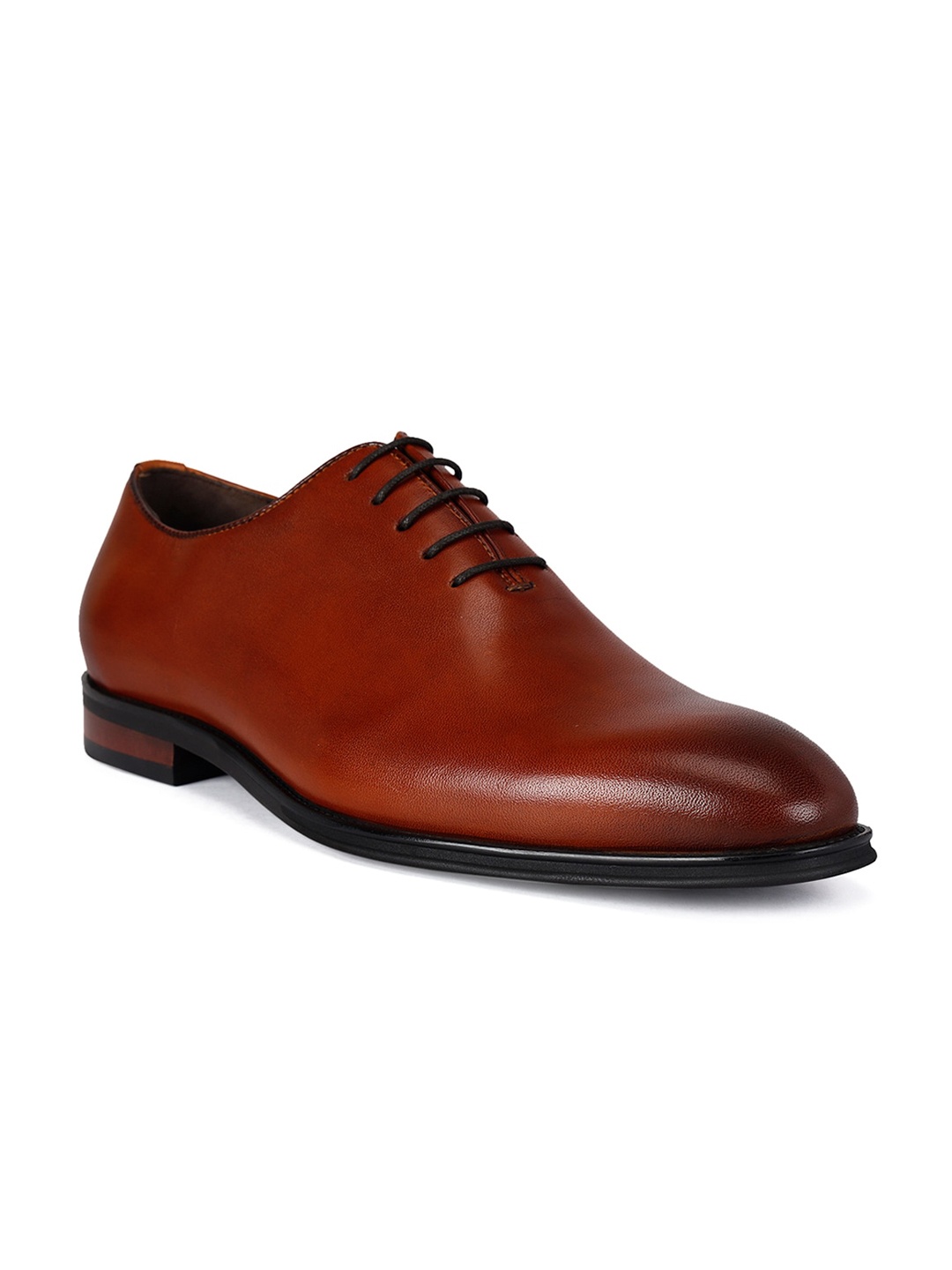 

ROSSO BRUNELLO Men Leather Formal Oxfords, Tan