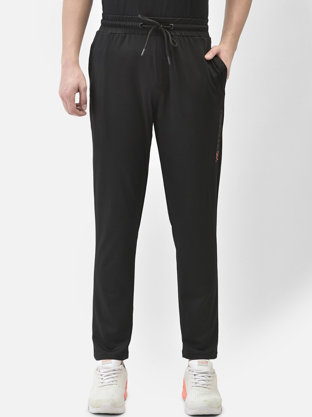 

Crimsoune Club Men Slim Fit Sports Track Pants, Black
