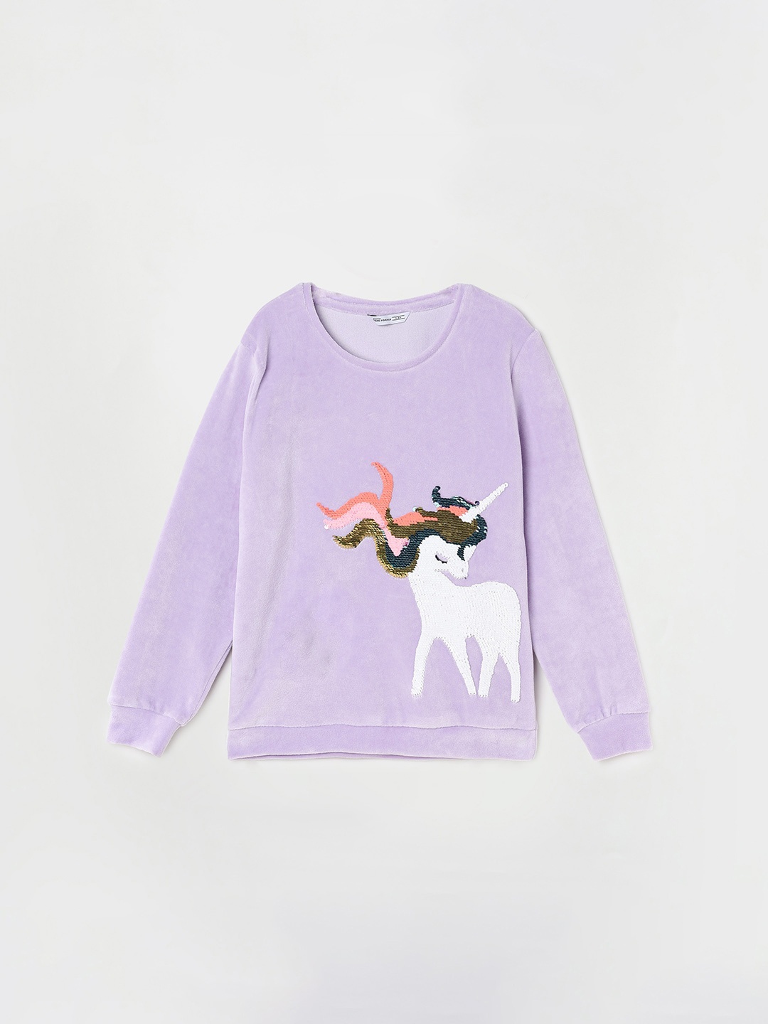 

Fame Forever by Lifestyle Girls Graphic Printed Pullover, Lavender