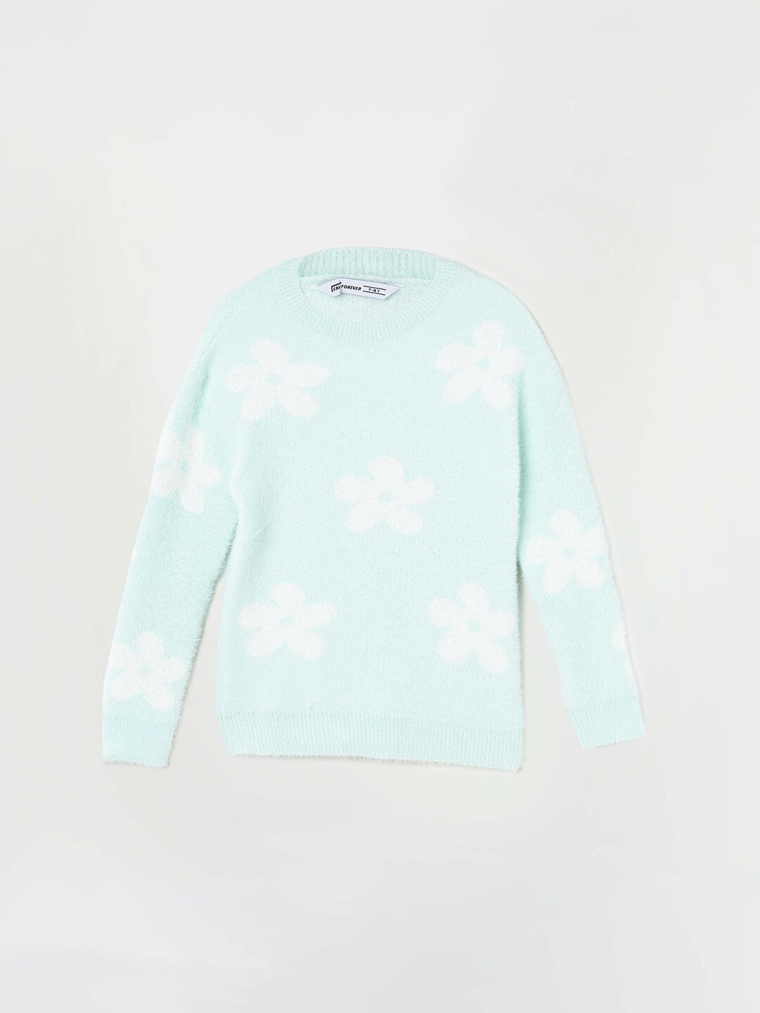 

Fame Forever by Lifestyle Girls Floral Self Design Acrylic Pullover, Green