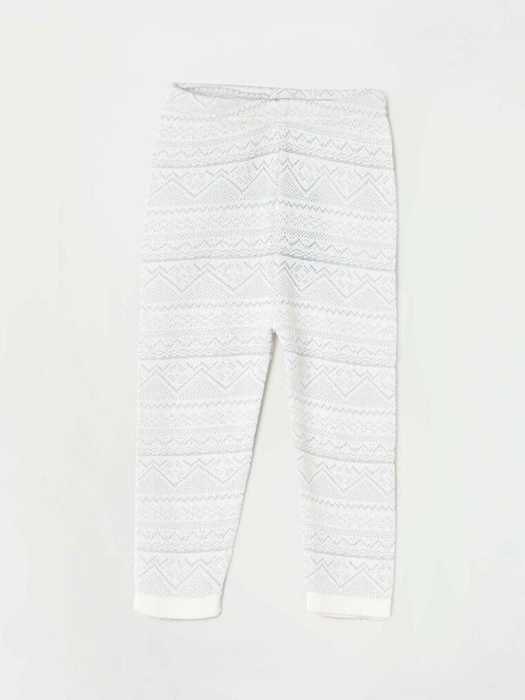 

Juniors by Lifestyle Girls Self Design Leggings, Off white
