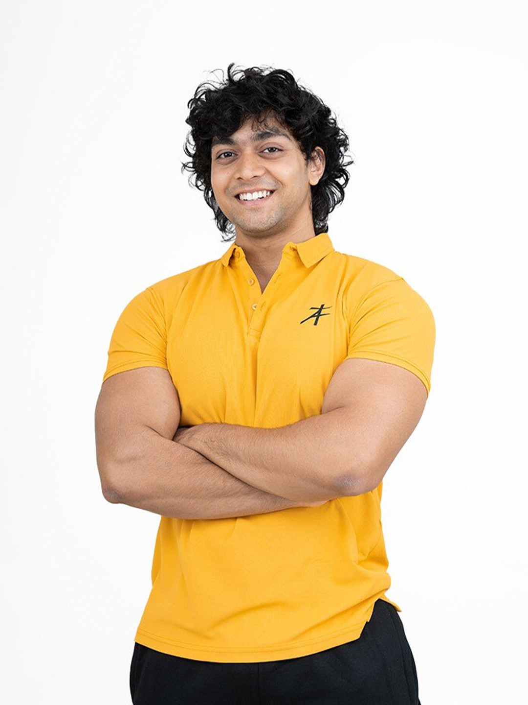 

Athflex Polo Collar Cotton Casual T-shirt, Yellow