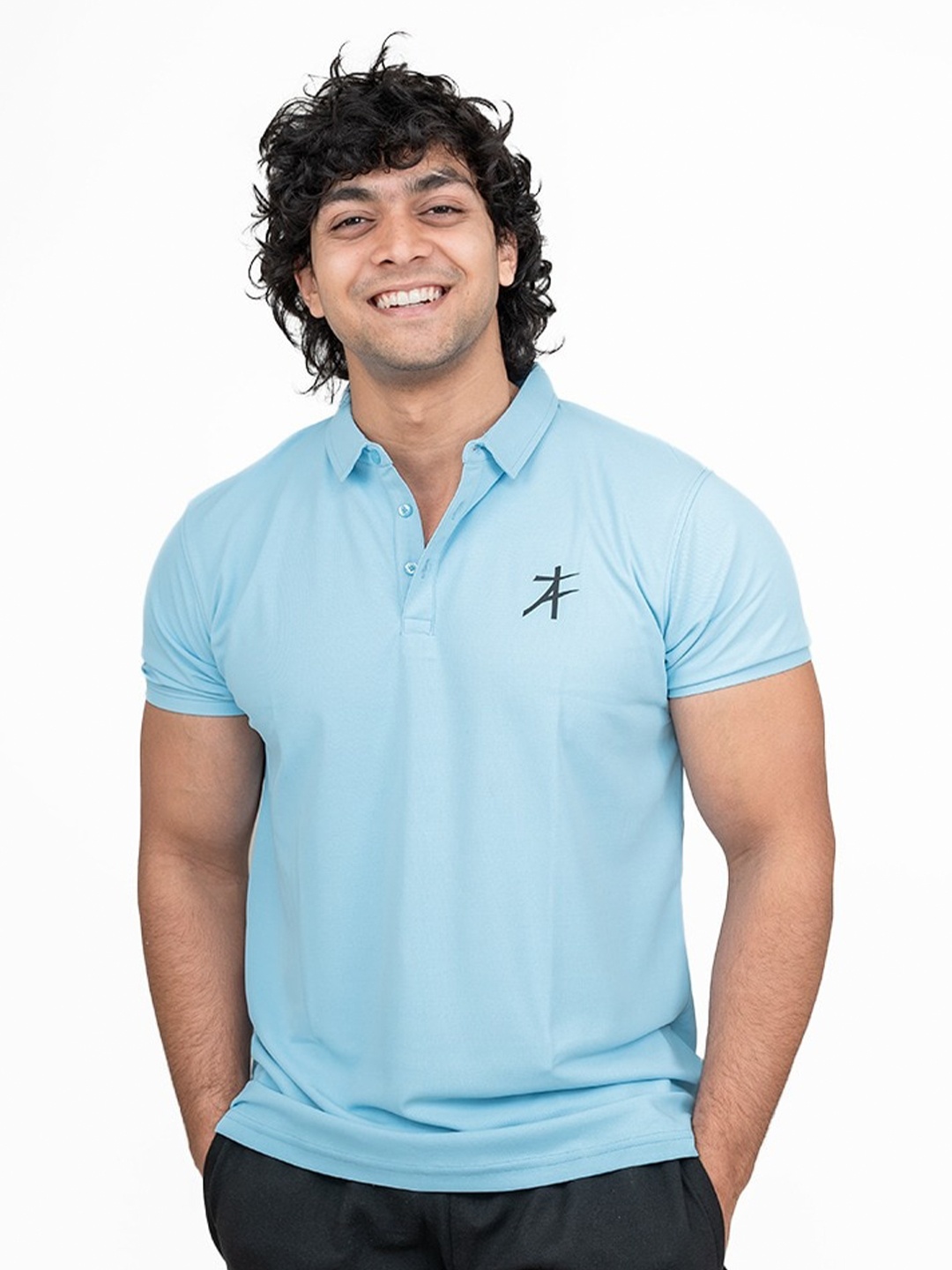 

Athflex Polo Collar Cotton Casual T-shirt, Blue