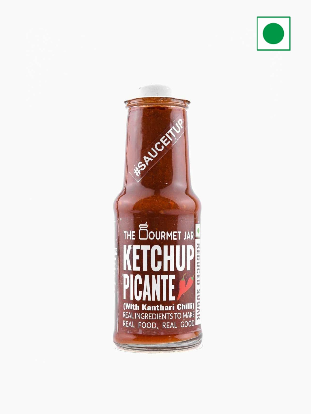 

The Gourmet Jar Ketchup Picante With Kanthari Chilli -225 gms, Red