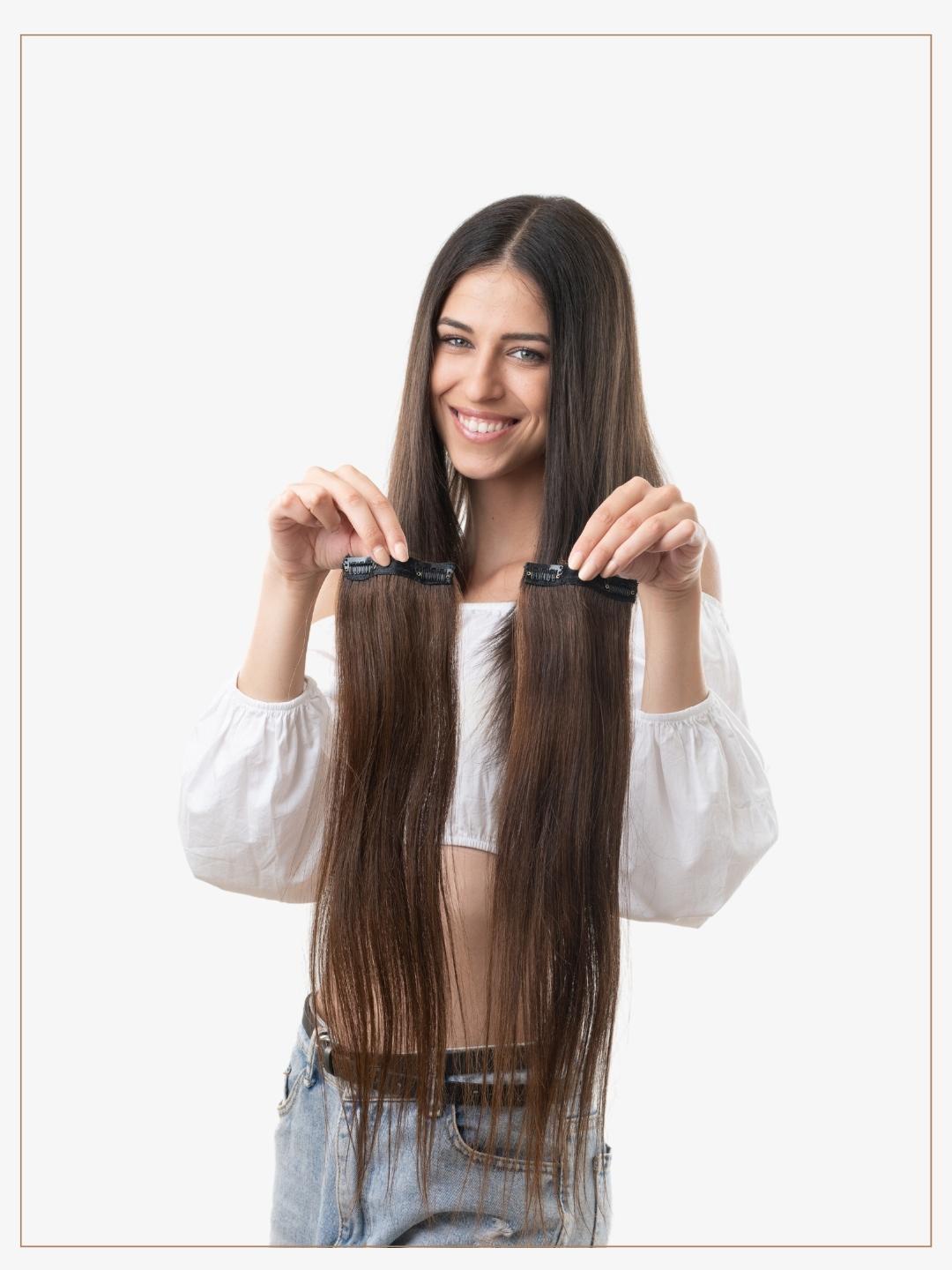 

HAIR ORIGINALS Set Of 2 Side Patch Pair - Natural Brown