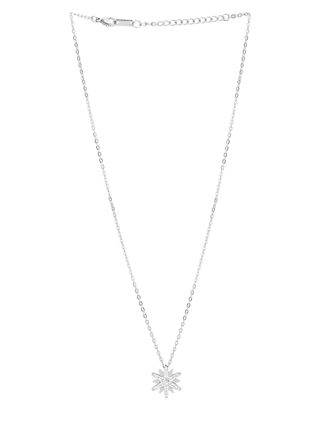 

Daniel Klein Stone Studded Pendant Chain, Silver