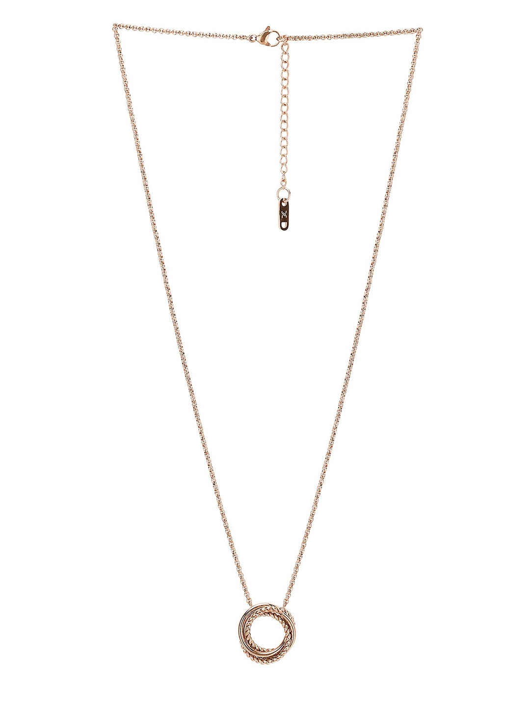 

Daniel Klein Minimal Metal Necklace, Rose gold